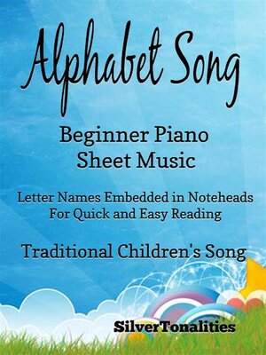 cover image of Alphabet Song Beginner Piano Sheet Music